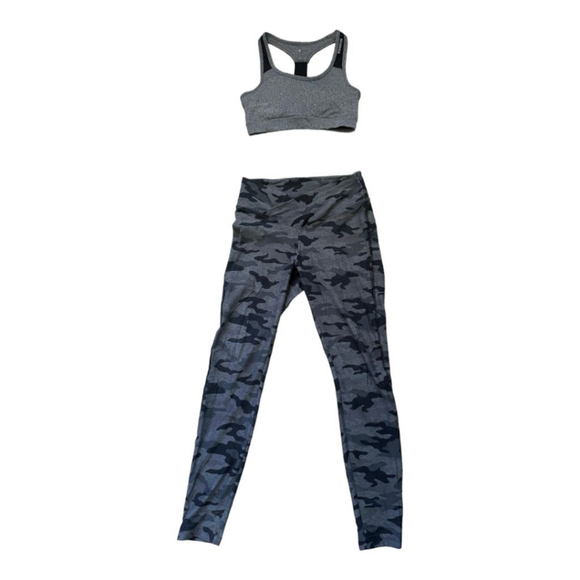 PINK Victoria's Secret Pants - Women's Athletic Set / Outfit by PINK - Leggings Size Small & Sports Bra - Small